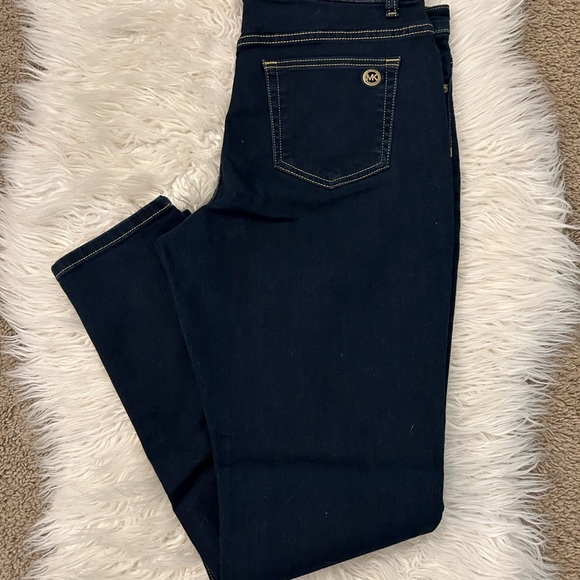 New Micheal Kors Dark Wash Skinny! Sz 14 - Picture 2 of 8